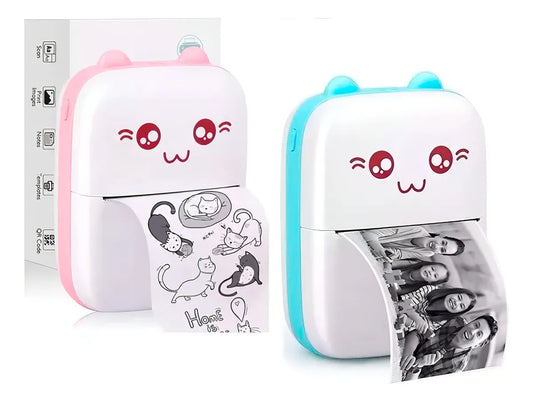 Mini Impresora Portátil Panda Bluetooth | Impresora Térmica Sin Tinta Recargable