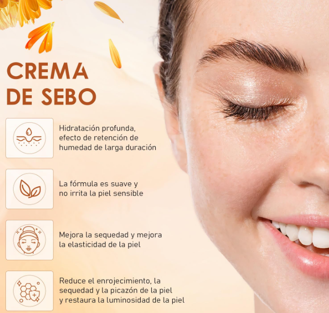 Crema Hidratante Sebo y Miel Evil Goods 120g | Bálsamo Natural para Piel Seca y Sensible
