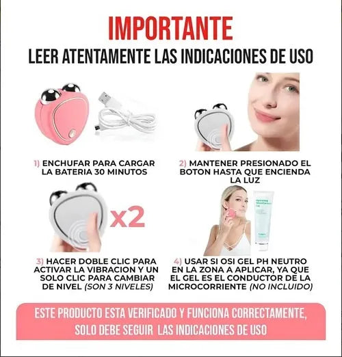 ✨Kit Skindion + Sérum de Colágeno Reafirmante Sadoer | Lifting Facial, Rejuvenecedor y Antiarrugas Día y Noche